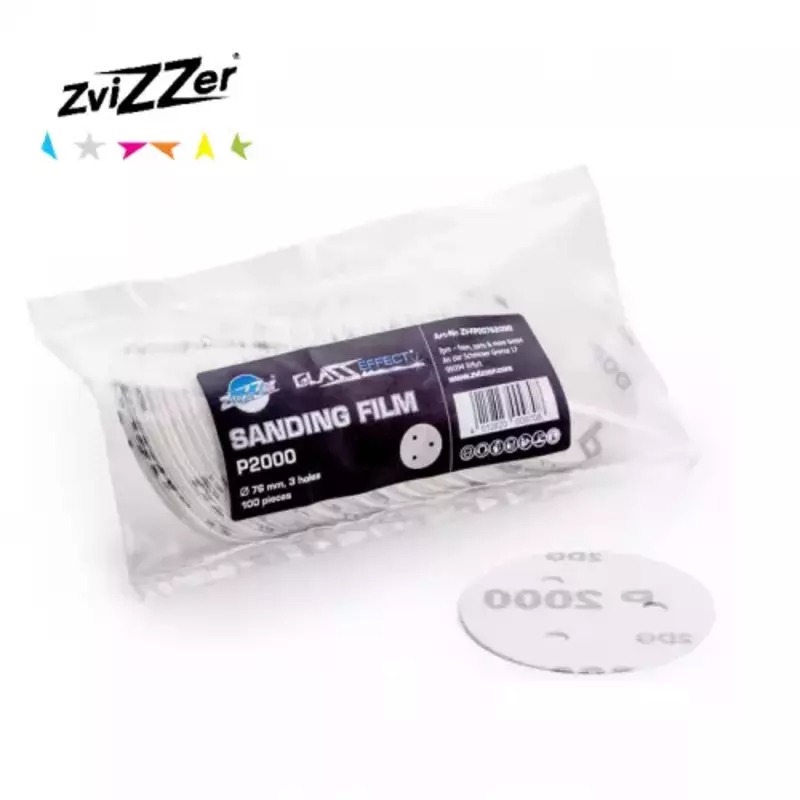 ZviZZer Sanding Film ø76 mm P2000 100ks Film na broušení za sucha