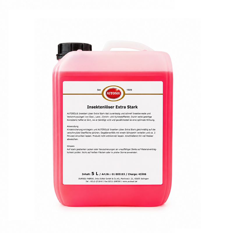 Autosol Insect Remover 5 l Odstraňovač hmyzu koncentrát