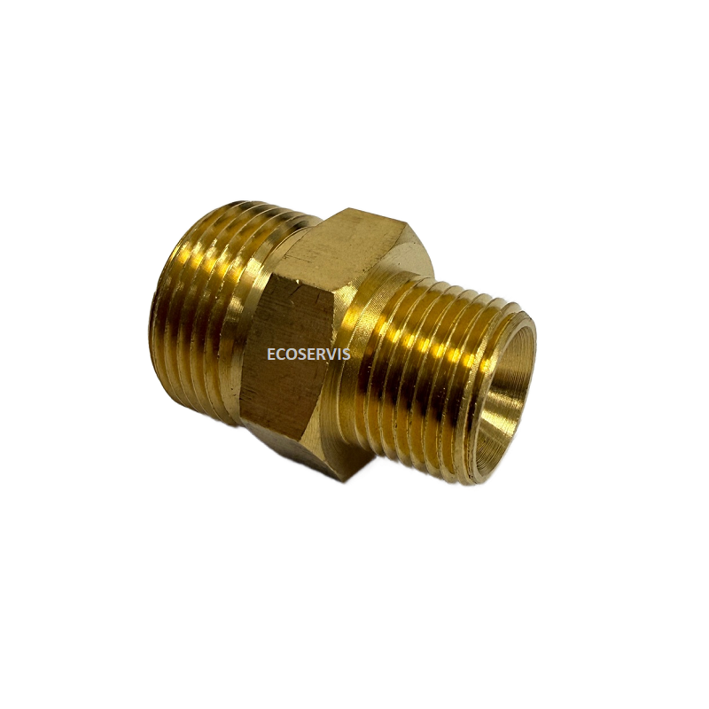 Šroubení tlakové G 3/8 M x M22 AG mosazné, 250 bar