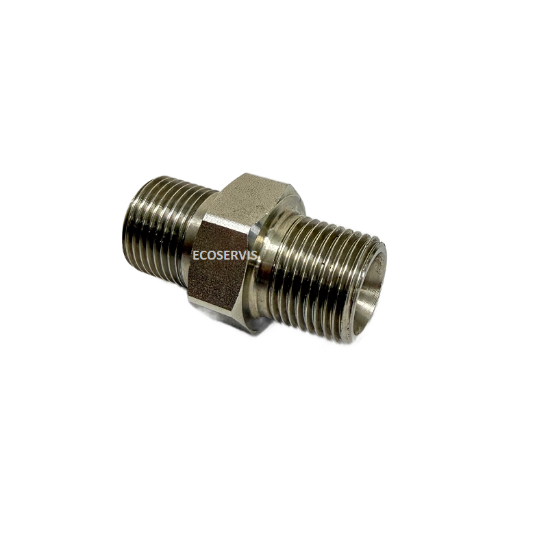 Šroubení tlakové G 3/8 M x G 3/8 M Nerezové max. 600 bar