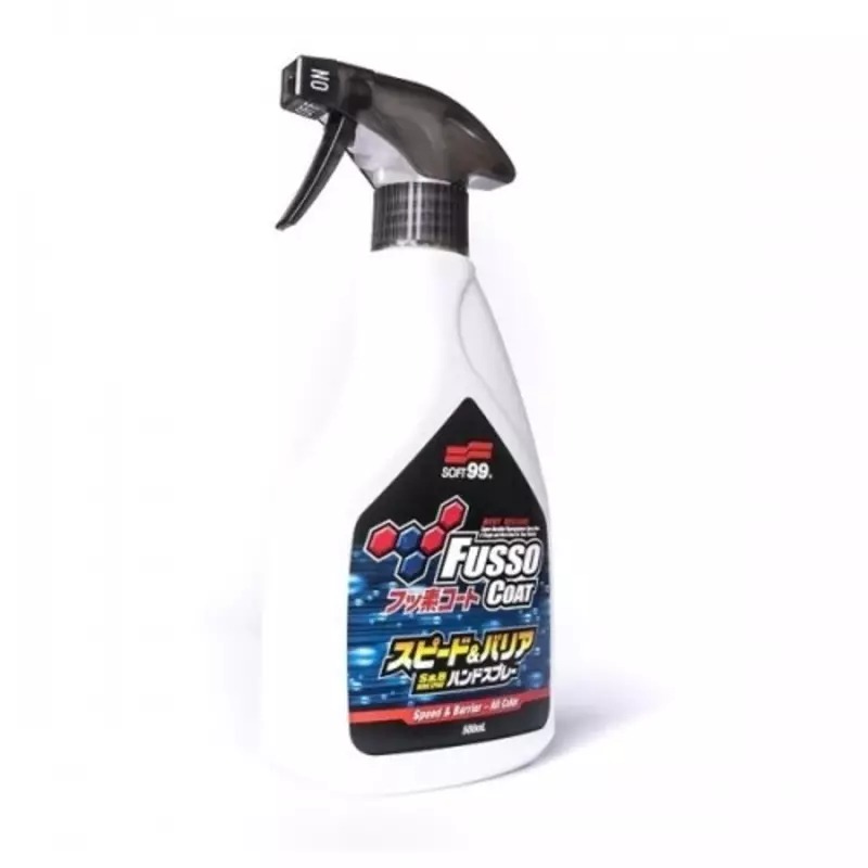 SOFT99 Fusso Coat Speed Barrier 500 ml. Vosk ve spreji s ochranou 6 měsíců