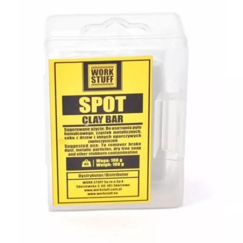 WORK STUFF Spot Clay Bar Medium 100 g středně tvrdý clay na dekontaminaci karosérie