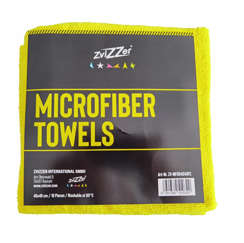ZviZZer Microfiber 40x40cm Yellow 10 ks