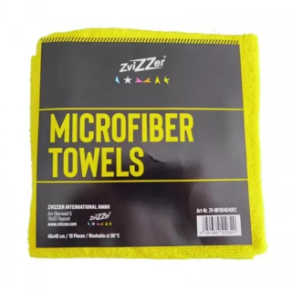 ZviZZer Microfiber Towels Yellow 10 ks 40x40 cm